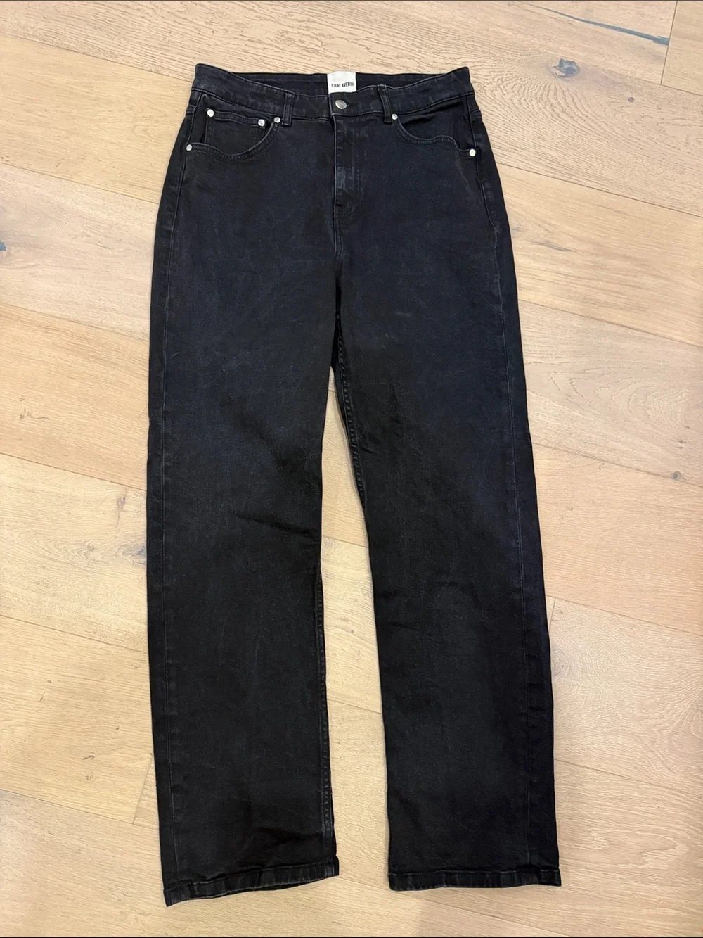 Djerf avenue black straight leg unisex jeans - Picture 6 of 9